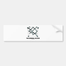 The Original Silicon (Silicon Chemical Structure) Bumper Sticker
