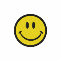 The Original Yellow Smiley Happy Face Embroidered Polo Shirt