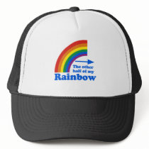 The other half of my rainbow trucker hat