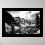 The Other Moraine Lake (Black & White) Print