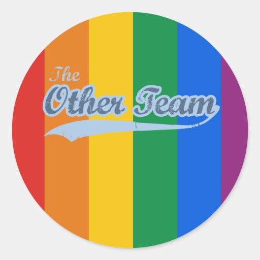 THE OTHER TEAM ROUND STICKERS