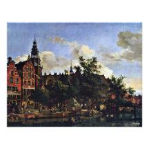 The Oudezijds Voorburgwal And The Oude Kerk In Ams Custom Invites