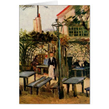 The Outside Cafe - Vincent Van Gogh Card