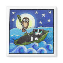 The Owl and the Pussycat - Cat Magnet