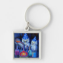The Owl Chemists Keychain