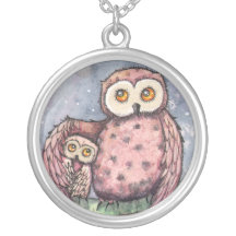 The Owls and the Moon Necklace