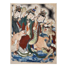 The Ox Figure of the Chinese Zodiac Wall Painting Photograph