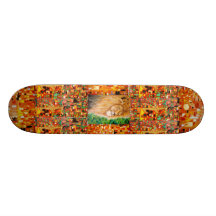 The painted Lion skateboard