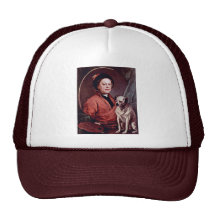 The Painter And His Pug Self Portrait By Hogarth, Mesh Hats