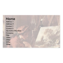 The Painter In His Studio Self-Portrait Business Card Template