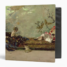 The Painter's Children in the Japanese Salon 3 Ring Binder