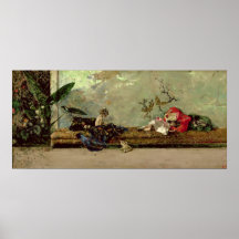 The Painter's Children in the Japanese Salon Poster