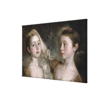 The Painter's Daughters Mary and Margaret, c.1758 canvas prints