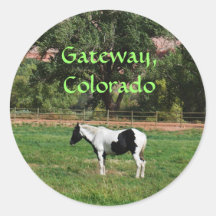 The Palisade at Gateway Round Stickers