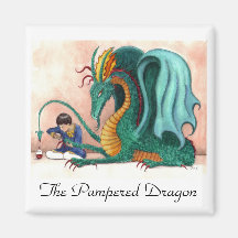 The Pampered Dragon Fridge Magnets