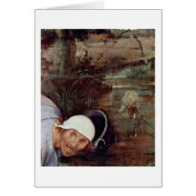 The Parable Of The Blind Detail By Bruegel A. Piet Greeting Cards