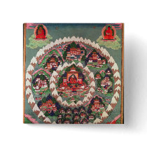The Paradise of Shambhala, Tibetan Banner Pin