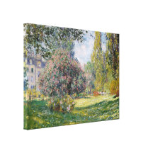 The Parc Monceau - Claude Monet Stretched Canvas Prints