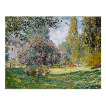 The Parc Monceau - Claude Monet Post Cards