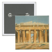 The Parthenon, Athens, 1810-37 Pinback Button