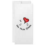 the Paso Doble Items - I Heart the Paso Doble Rack Card Template