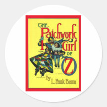 The Patchwork Girl Of Oz Round Sticker