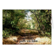 The path we take... a theme card