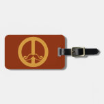 The Peace Stache custom luggage tag