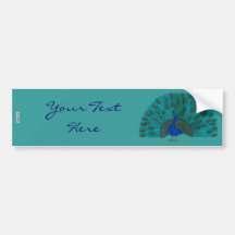 The Peacock Bumper Stickers