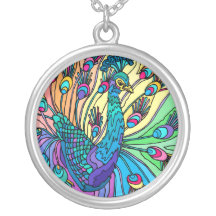 The Peacock Shows Its Feathers Custom Jewelry