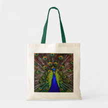 The Peacock Tote Bags