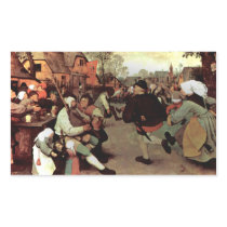 The Peasant Dance - 1568 Rectangle Sticker