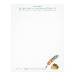 The Pen is Mightier than the Sword Stationery Custom Letterhead