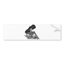 "The People's Calavera" circa 1800's Mexico Bumper Stickers