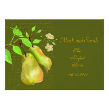 The Perfect Pear Custom Invitations