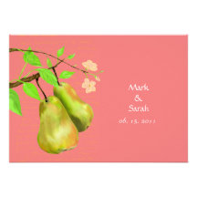 The Perfect Pear Honeysuckle Pink Invitation