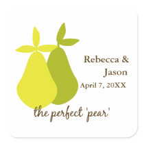 The Perfect Pear Square Sticker