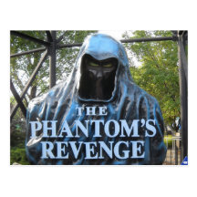 The Phantom's Revenge Roller Coaster Entrance Post Cards