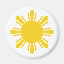 the Philippines   cropped sun, Philippines Refrigerator Magnets