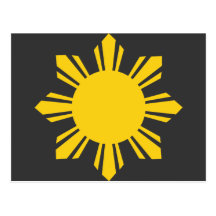 the Philippines   cropped sun, Philippines Post Card