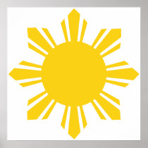 the Philippines   cropped sun, Philippines posters