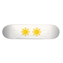 the Philippines   cropped sun, Philippines Skateboard Decks