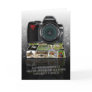 The photography birthday greeting card