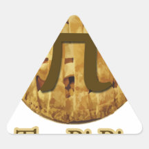 The Pi Pie Triangle Stickers