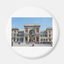 The Piazza Duomo square in Milan, Italy Fridge Magnet