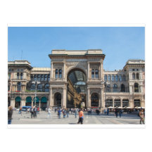 The Piazza Duomo square in Milan, Italy Postcards