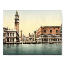 The Piazzetta, Venice, Italy classic Photochrom posters