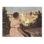 The Pink Dress, Frederick Bazille Post Cards