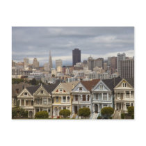 The Pink Ladies Victorian style houses in the Postcard