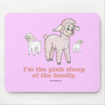 THE PINK SHEEP MOUSEPAD